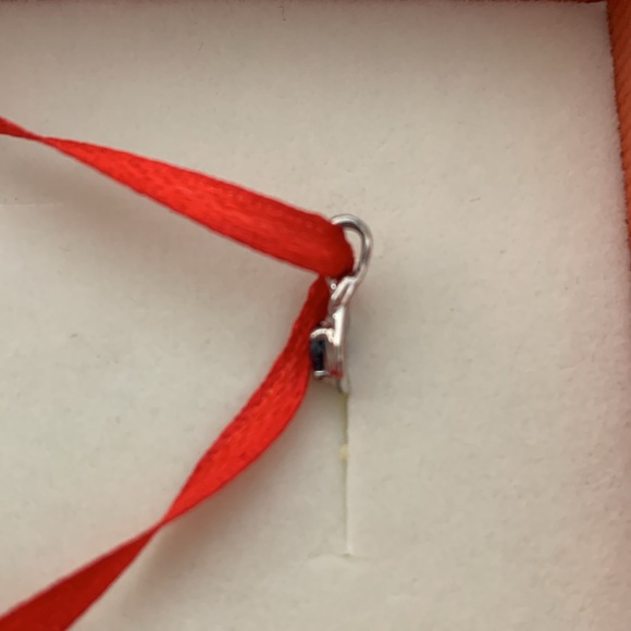 Angara Sterling Silver Sapphire Dainty Pendant - Picture 3 of 5